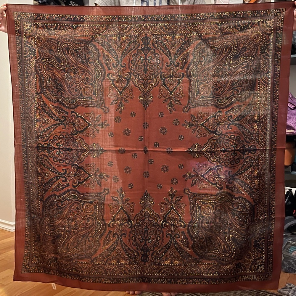 Lancetti Melano #1Grapics scarf silk